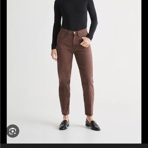 Duer LuxTwill High Rise Arc Brown Size 28 Petite